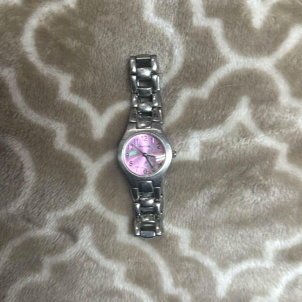 Ladies Fossil Watch pearl
